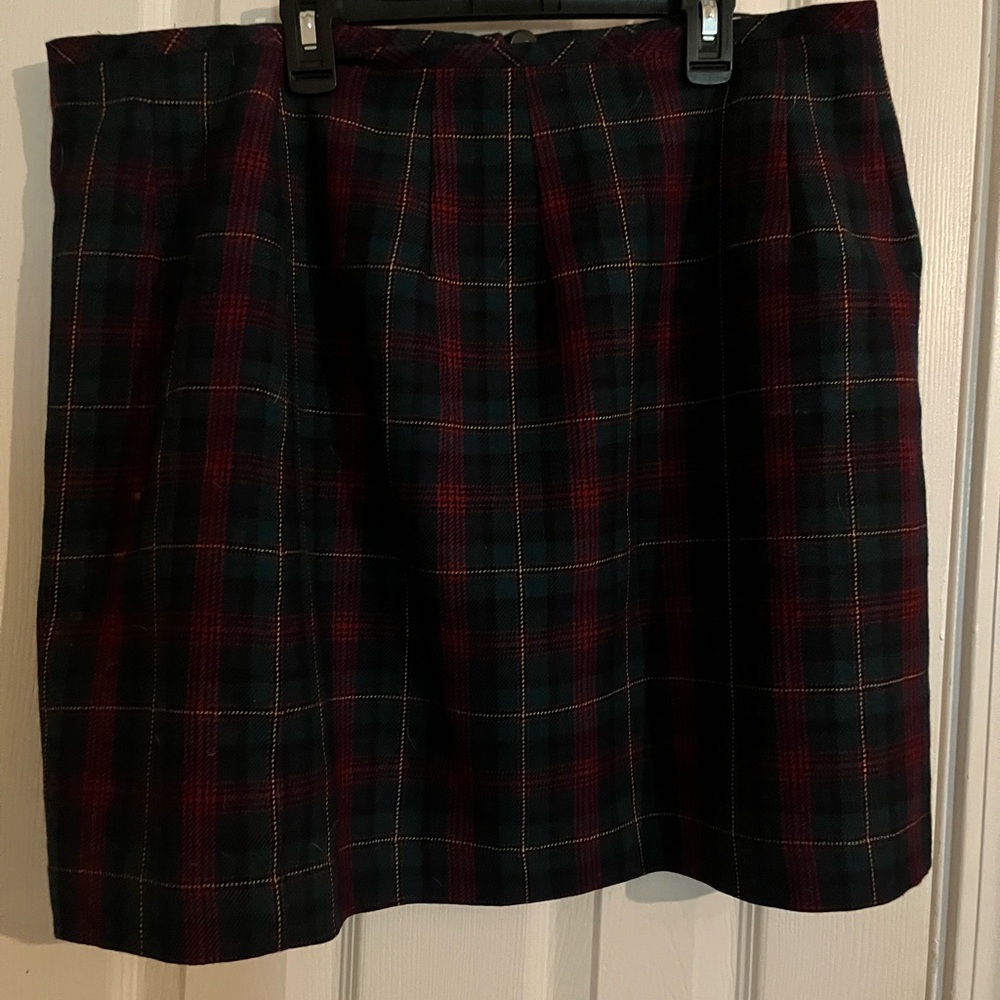 Eddie Bauer Vintage plaid skirt